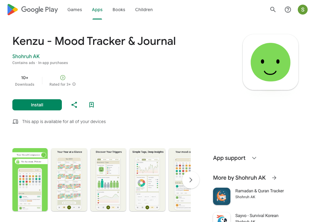 Kenzu - Mood Tracker